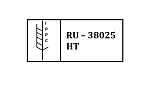 Маркировочный знак RU-38025 HT